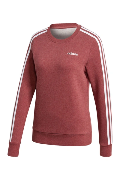 Shop Adidas Originals Essentials 3-stripes Sweatshirt In Legred/whi