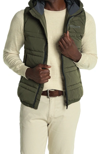 Shop Scotch & Soda Hooded Primaloft® Vest In 0115-army