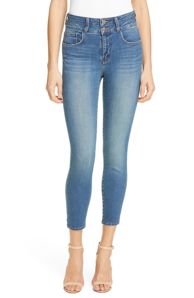 Shop L Agence Peyton High Waisted Crop Skinny Jeans In Premier