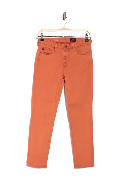 Shop Ag Prima Cropped Jeans In Sulfur Turmeric