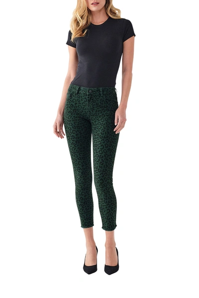 Shop Dl Florence Cropped Jeans In Snow Leopard