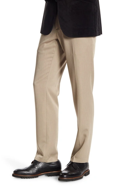 Kenneth Cole Reaction Urban Heather Slim Dress Pants In Oatmeal | ModeSens