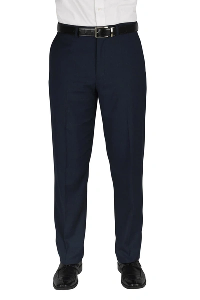 Shop Dockers Flat Front Performance Stretch Straight Dress Pants In Blue