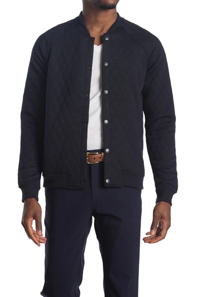 Shop Sovereign Code Princeton Quilted Bomber Jacket In Navy