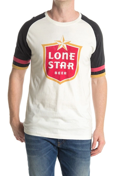 Shop American Needle Remote Control Lone Star Short Sleeve Tee In Dove White/black