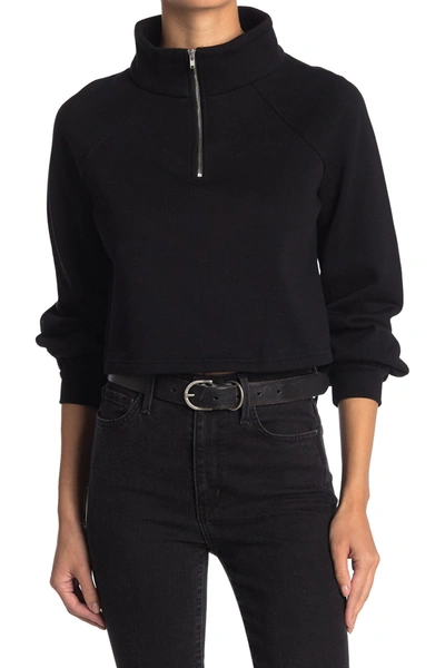 Shop Abound Half Zip Sweatshirt In Black