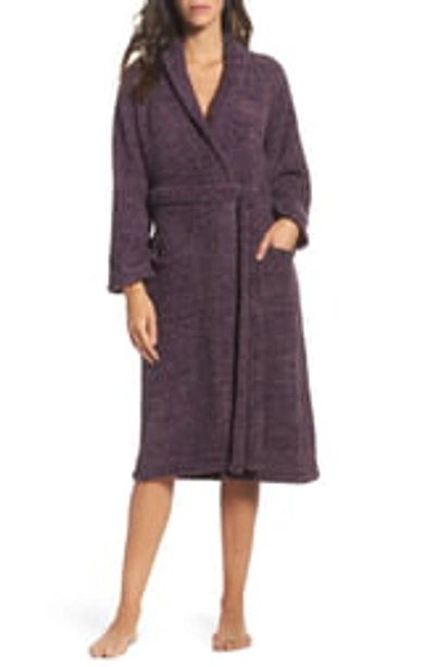 Shop Barefoot Dreams ® Cozychic® Robe In Amethyst/ Plum Flint