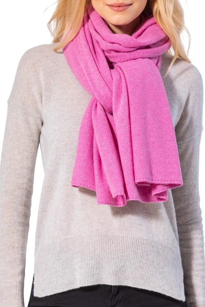 Shop Amicale Cashmere Travel Wrap Scarf In 650pnk