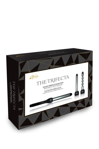 Shop Aria Trifecta Professional Curling Iron 3-piece Set In Black