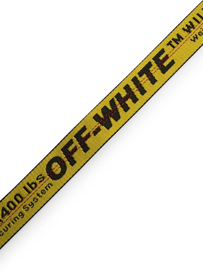 Shop Off-white Cintura Industrial Gialla In Yellow