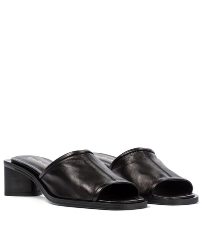 Shop Acne Studios Leather Sandals In Black
