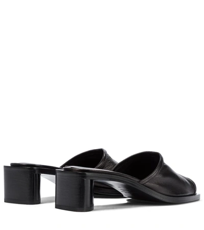 Shop Acne Studios Leather Sandals In Black