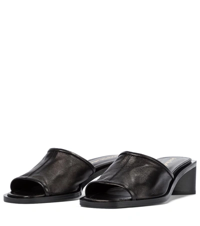 Shop Acne Studios Leather Sandals In Black