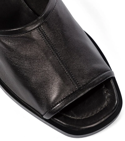 Shop Acne Studios Leather Sandals In Black