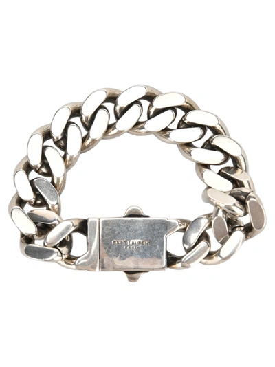 Shop Saint Laurent Chain Bracelet In Silver