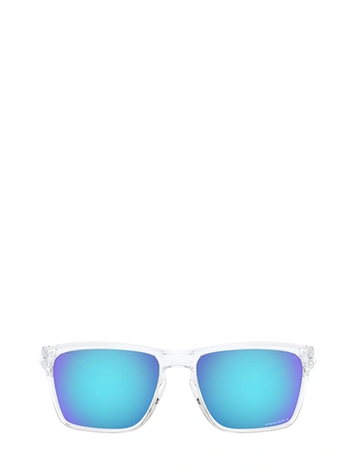 Shop Oakley Oo9448 Polished Clear Sunglasses In 944804