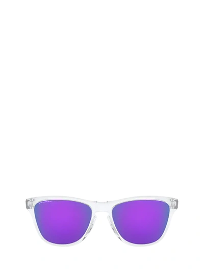 Shop Oakley Oj9006 Polished Clear Sunglasses In 900614