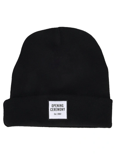 Shop Opening Ceremony Logo Beanie In Black