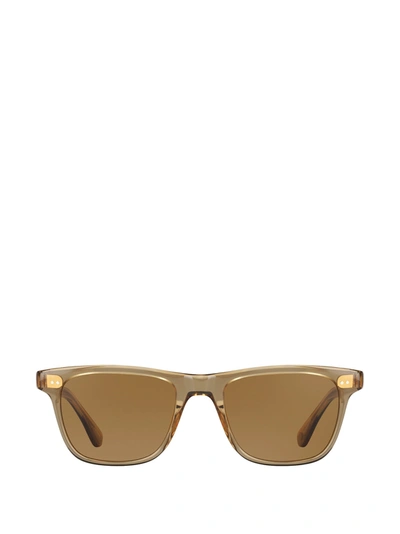 Shop Garrett Leight Wavecrest Sun Bottle Glass Brown Sunglasses In Bgb-sfsbl-plr