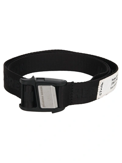Shop Heron Preston Tape Belt In Black