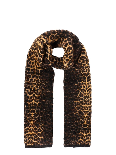 Shop Saint Laurent Scarf In Multicolore