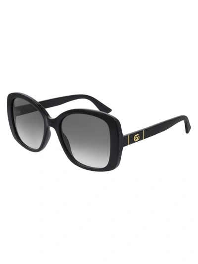 Shop Gucci Gg0762s Sunglasses In Black Black Grey