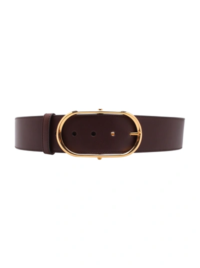 Shop Dolce & Gabbana Leather Belt In Testa Di Moro