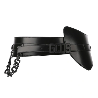 Shop Gcds Gaucho Black Leather Belt