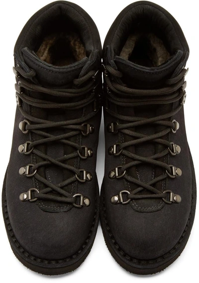 Shop Diemme Black Kudu Leather Roccia Vet Boots
