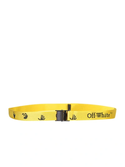 Shop Off-white Industrial Belt In Yellow