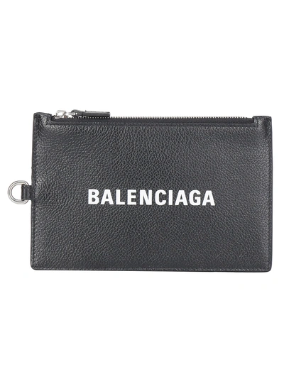 Shop Balenciaga Wallet In Black White