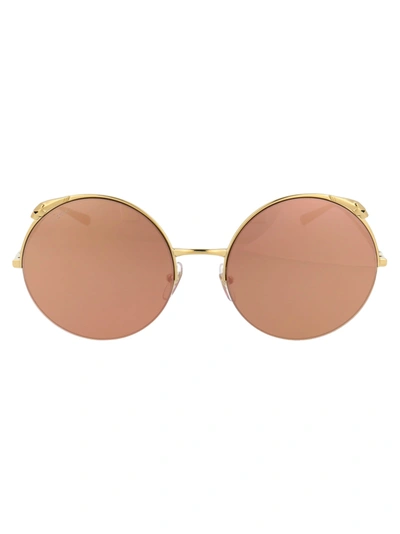 Shop Cartier Ct0149s Sunglasses In 003 Gold Gold Gold