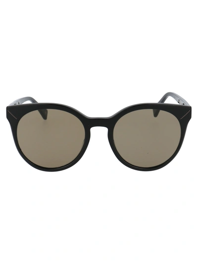 Shop Yohji Yamamoto Ys5003 Sunglasses In 001 Black