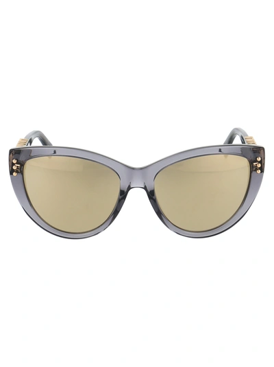 Shop Moschino Mos018/s Sunglasses In Kb7ue Grey