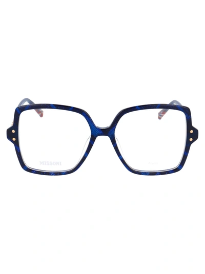 Shop Missoni Mis 0005 Glasses In S6f Blue Pttr