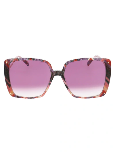 Shop Missoni Mis 0002/s Sunglasses In Obl3x Pttrn Pnk