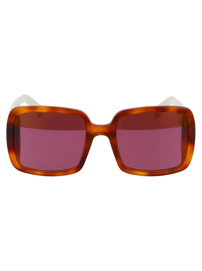 Shop Marni Me633s Sunglasses In 219 Tortoise