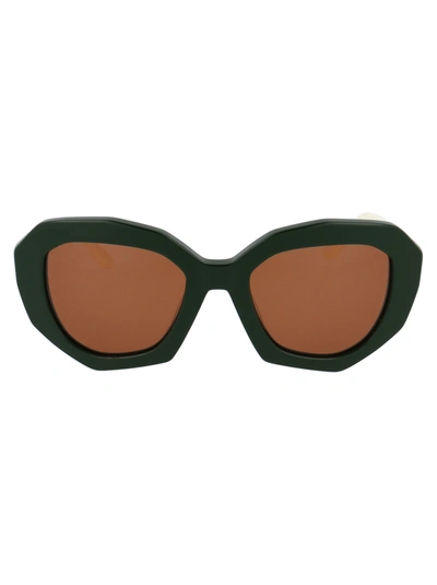 Shop Marni Me606s Sunglasses In 315 Green