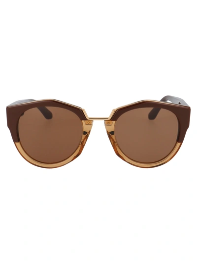 Shop Marni Me605s Sunglasses In 210 Brown