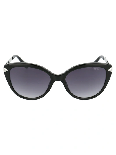 Shop Guess Gu7658 Sunglasses In 01c Black
