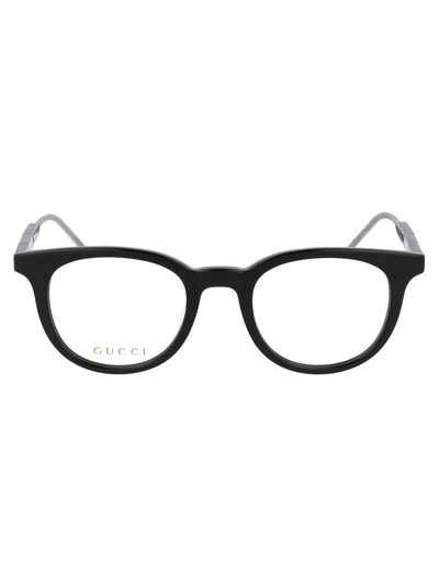 Shop Gucci Gg0845o Glasses In 004 Black Black Transparent