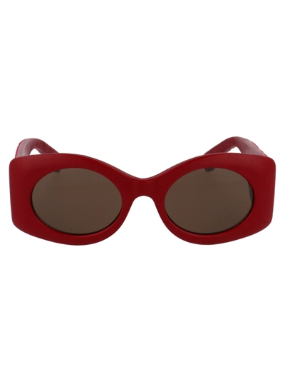 Shop Gucci Gg0815s Sunglasses In 001 Red Red Brown