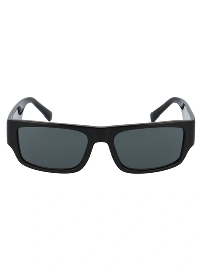 Shop Versace 0ve4385 Sunglasses In Gb1/87 Black