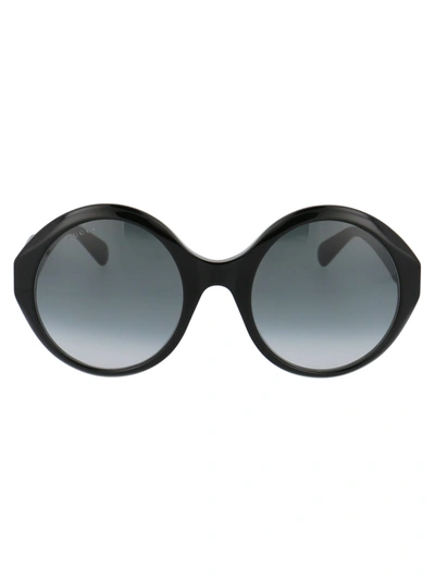 Shop Gucci Gg0797s Sunglasses In 001 Black Black Grey