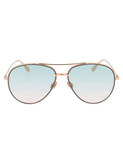 Shop Dior Society3 Sunglasses In Ddbjp Gold Copp