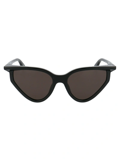 Shop Balenciaga Bb0101s Sunglasses In 001 Black Black Grey
