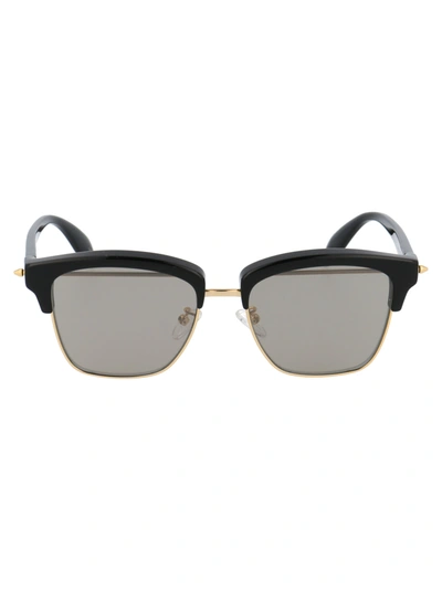 Shop Alexander Mcqueen Am0297s Sunglasses In 002 Gold Black Grey