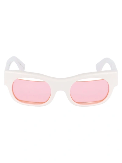 Shop Alain Mikli Jeremy Scott 2 Sunglasses In 004/u9 White