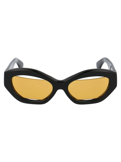 Shop Alain Mikli Jeremy Scott 3 Sunglasses In 005/85 Black
