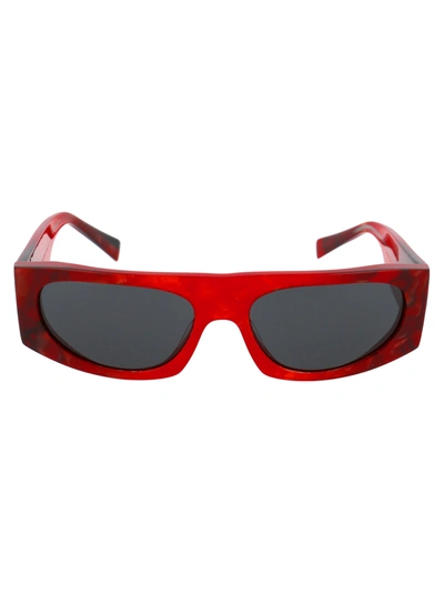 Shop Alain Mikli N 863 Sunglasses In 002/87 Rouge Noir Mikli